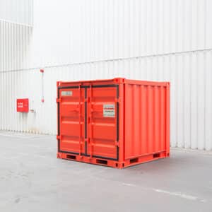 zijkant kleine container zegwaard containerverhuur